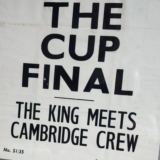 Pathe News Theatre Poster (The Cup Final) photo furniture