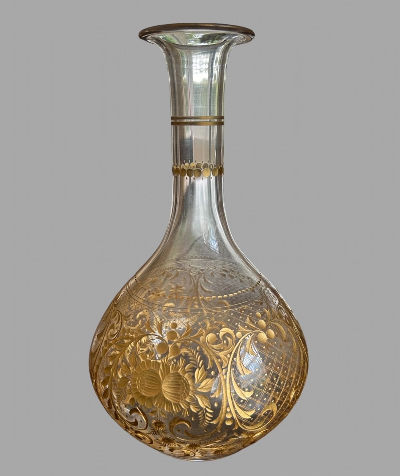 An Attractive Set Of Six Cordial Glasses And Decanter photo for sale
