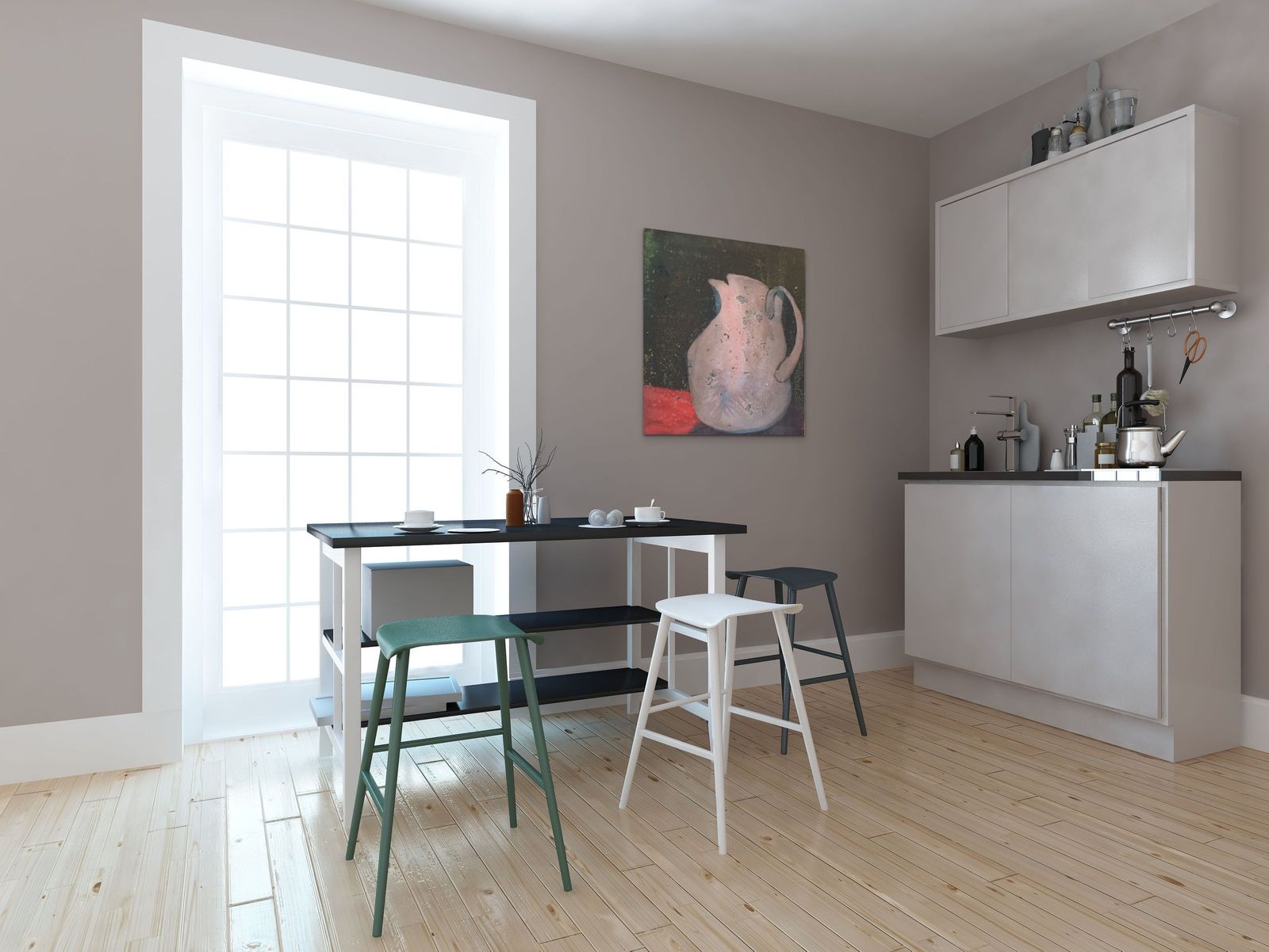 Modernistisch Stilleven Met Kan, Jaren 1970 photo furniture