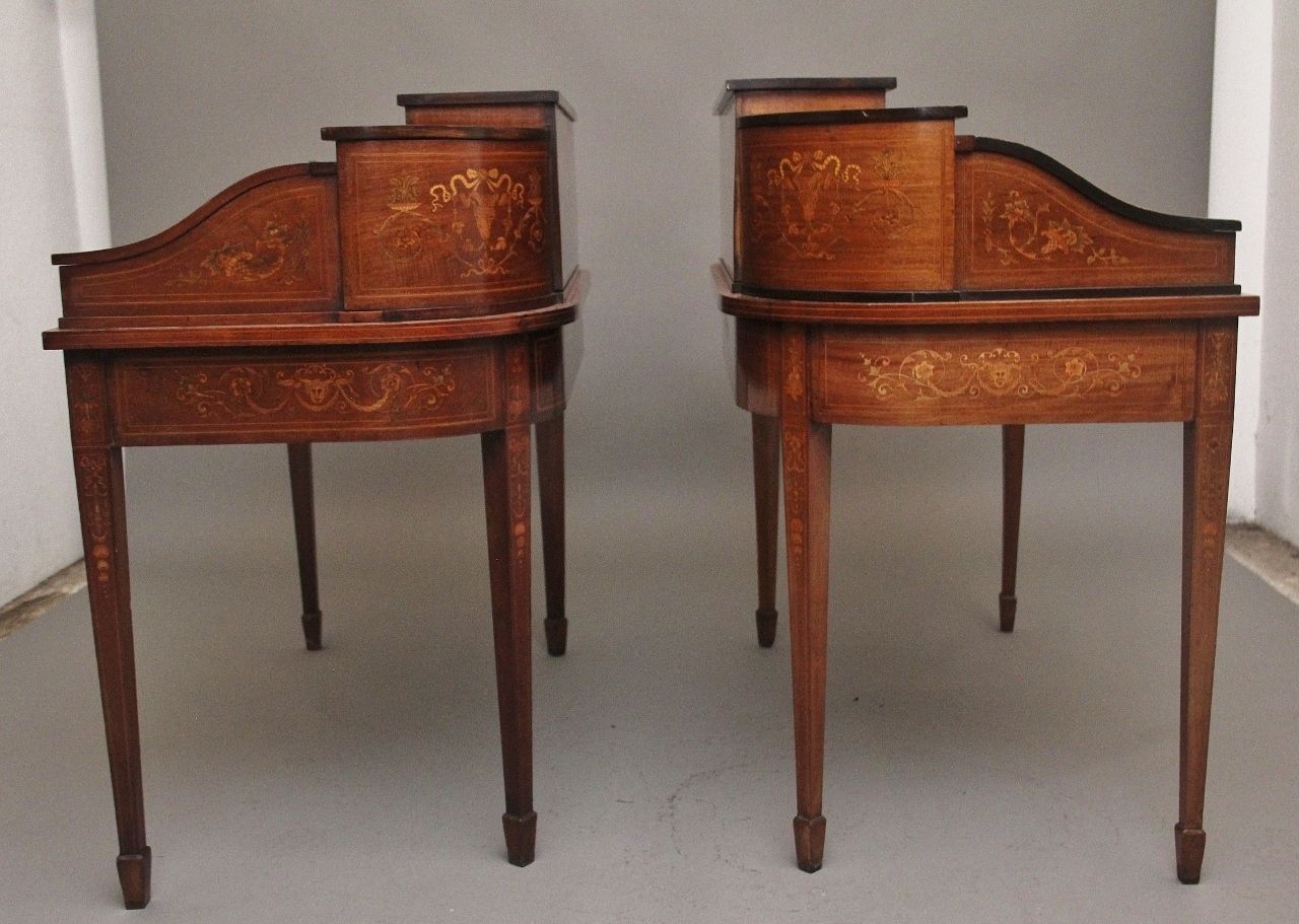 Pair Of Early 20th Century Mahogany Carlton House Desk’s photo buy