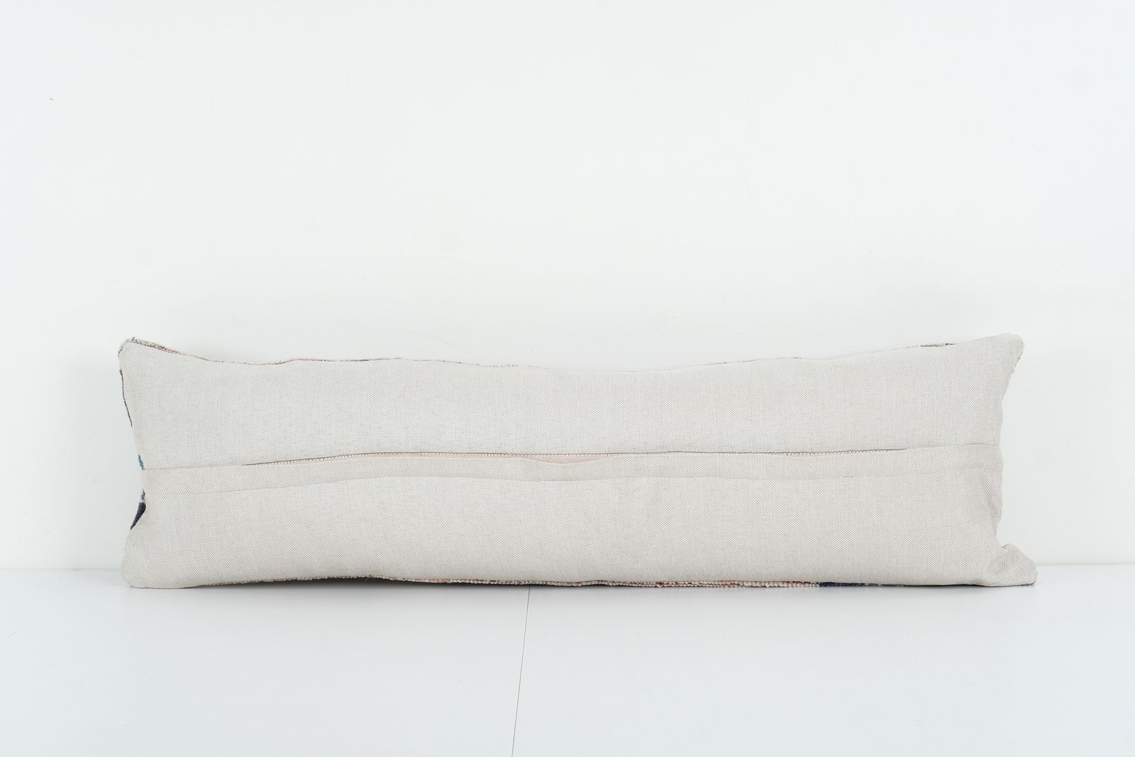 Faded Brown Turkish Lumbar Pillow, Muted Ethnic Anatolian Carpet  Cover, Oushak Pillow photo for sale