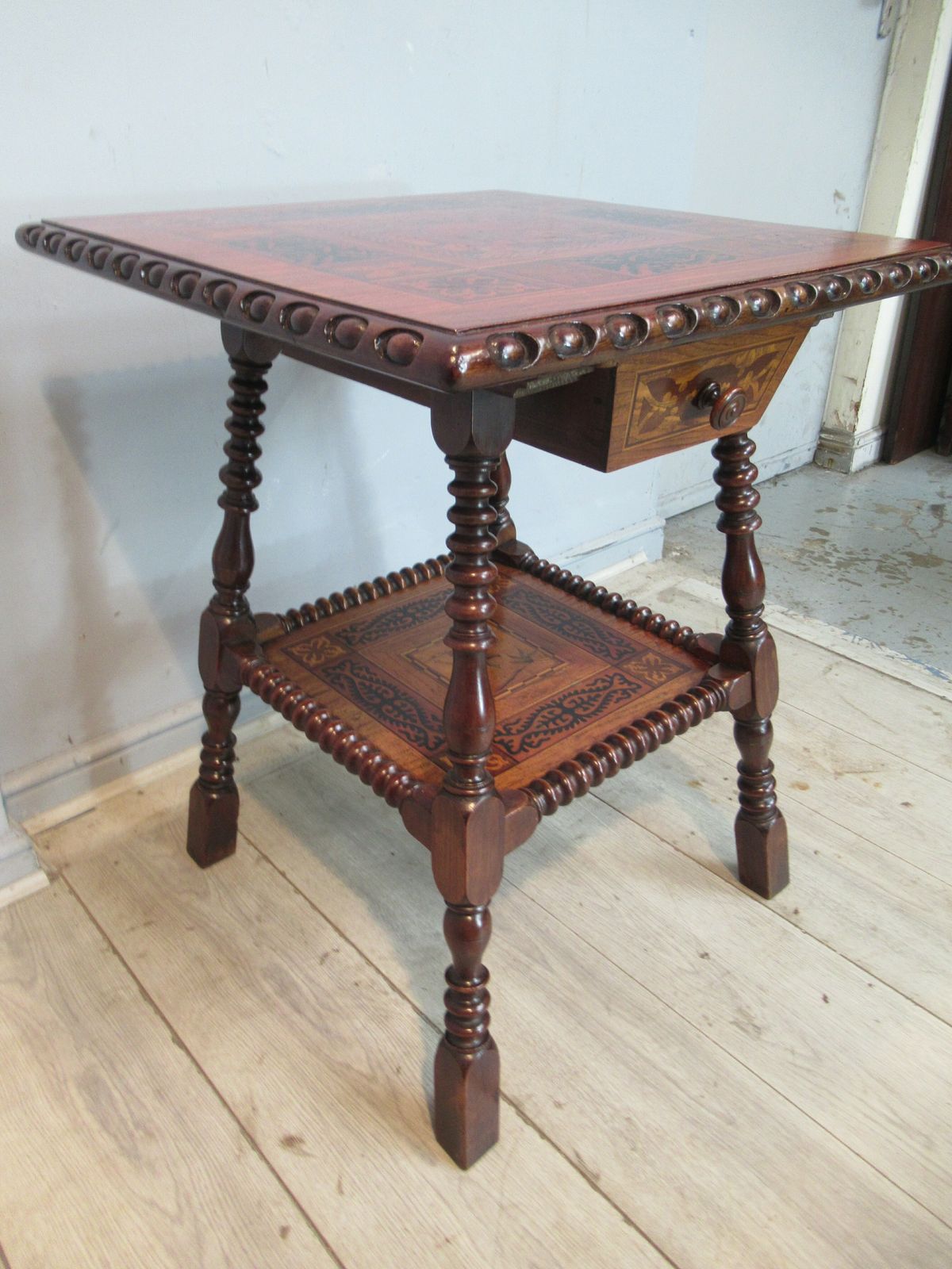photo for sale 19th Century Walnut And Marquetry  Side Or Centre  Table