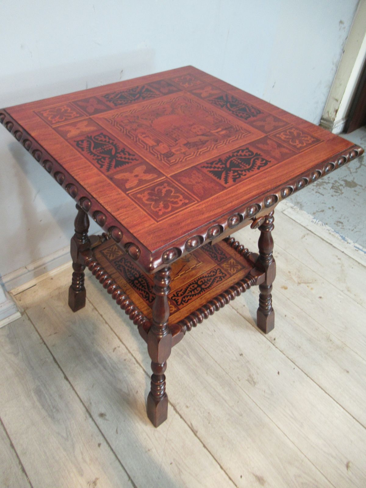 Furniture 19th Century Walnut And Marquetry  Side Or Centre  Table photo