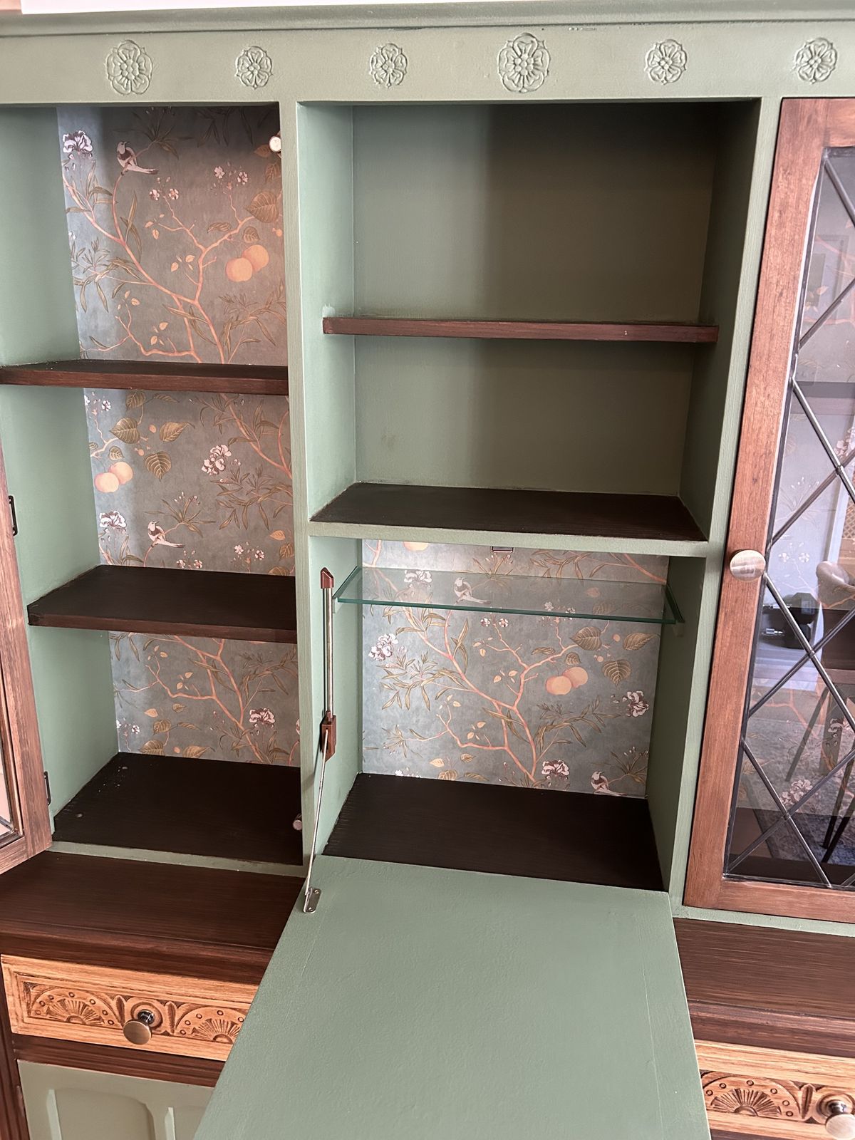 Unique Upcycled Hardwood English Farmhouse Cabinet photo 1250.0