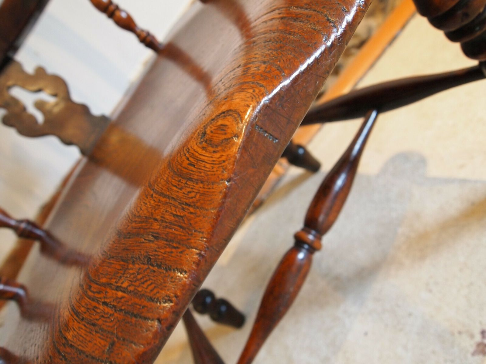 Chair Outstanding John Moss Worksop Yew And Burr Yew Windsor Armchair C1860 photo Furniture