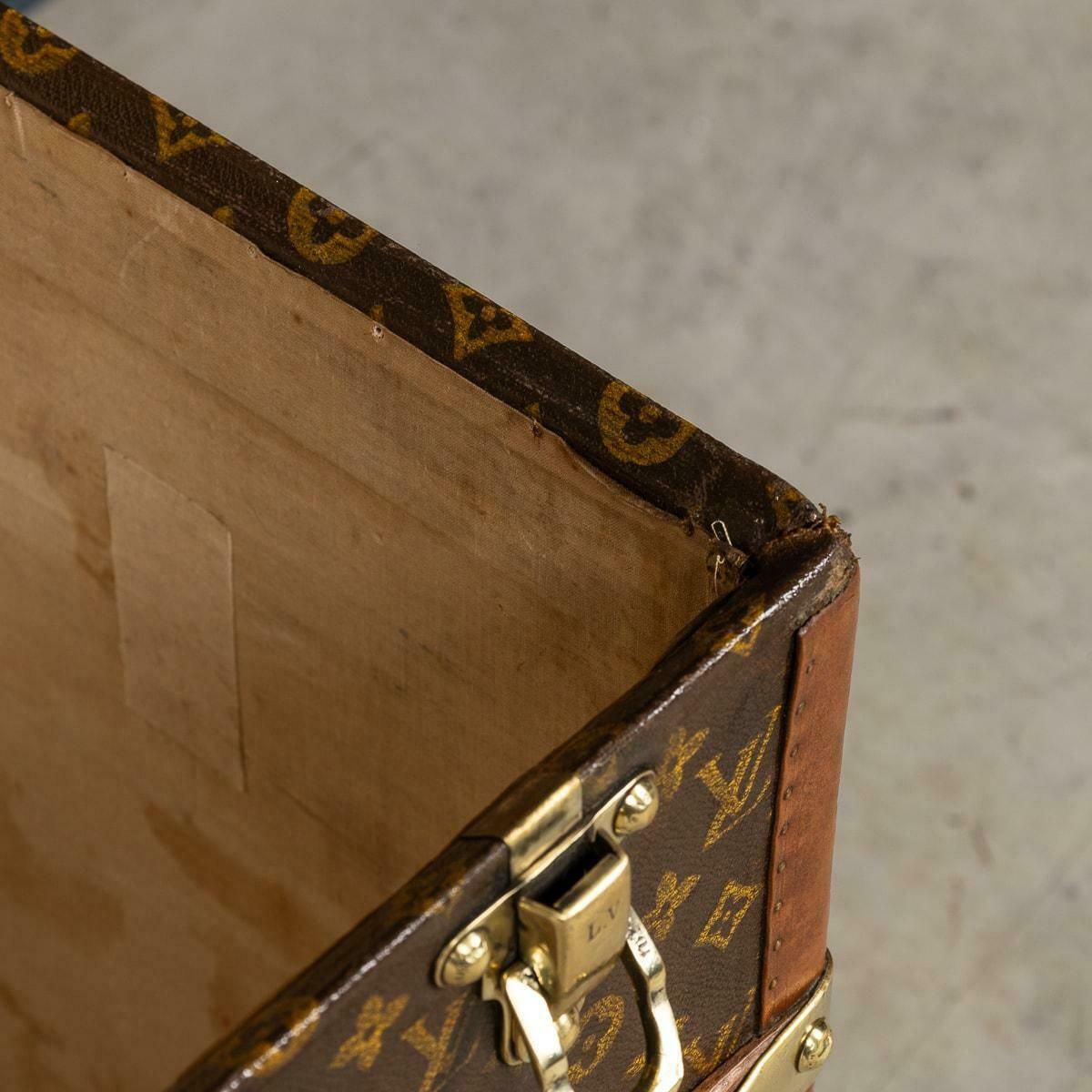 photo for sale 20th Century Louis Vuitton Trunk In Monogram Canvas, Made In France C.1930