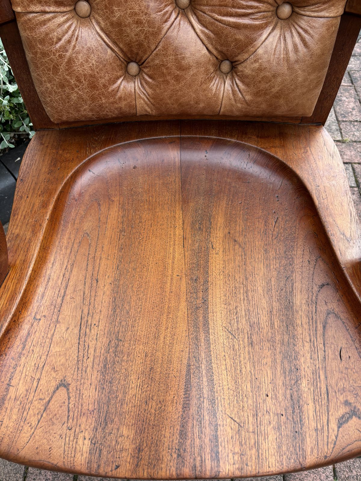 Heals Of London Mahogany Desk Chair C1884 photo Furniture