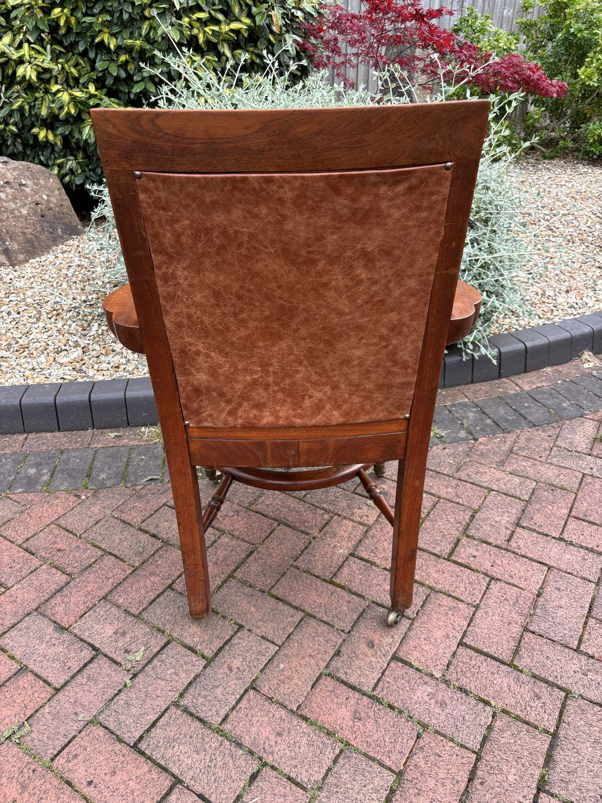 Heals Of London Mahogany Desk Chair C1884 photo vinterior
