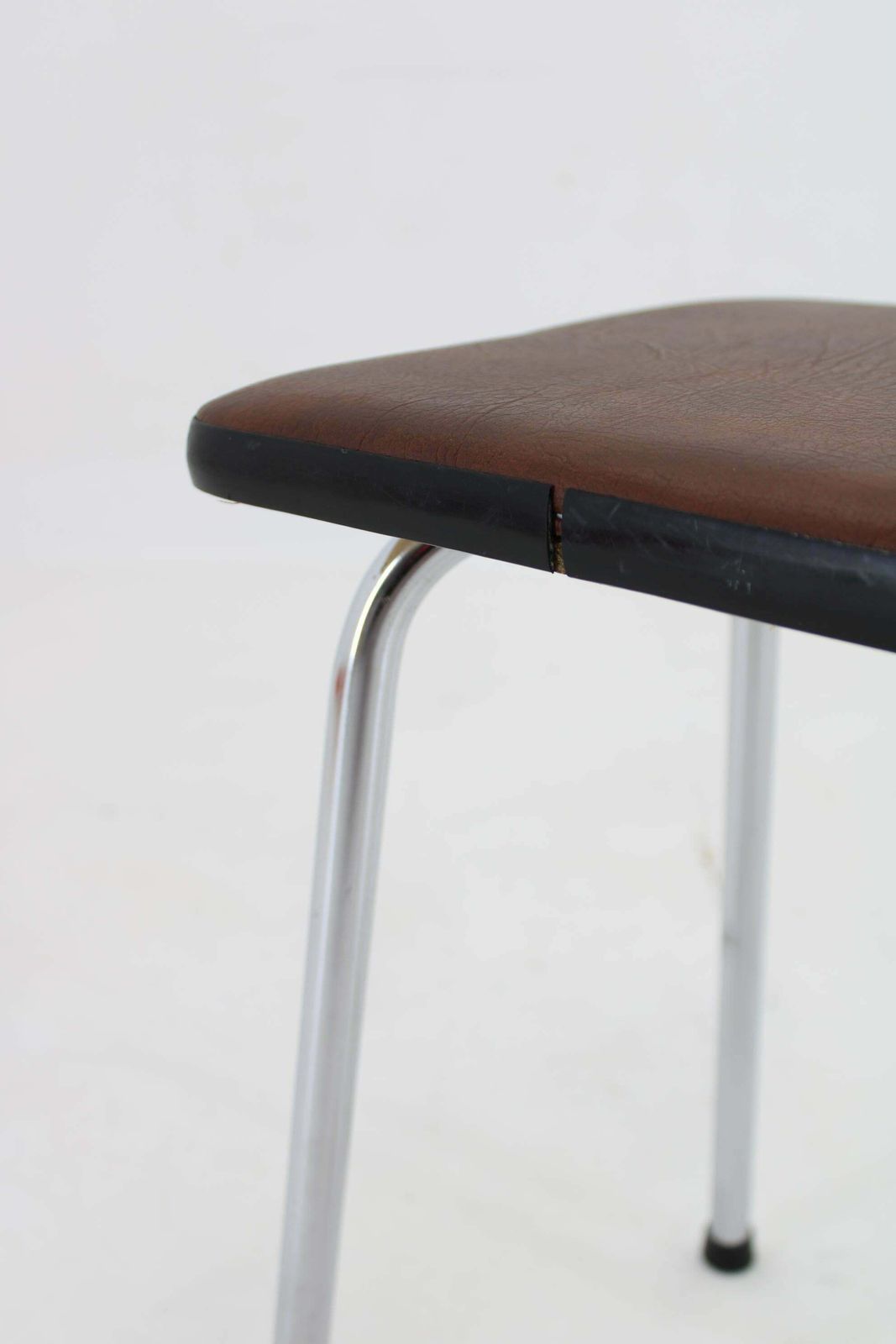 photo furniture 1970s Pair Of Stools With Leatherette Upholstery, Czechoslovakia