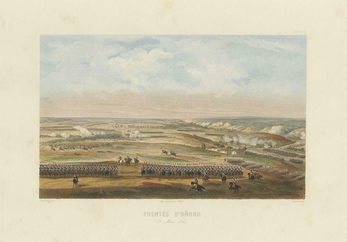 Antique Print Of The Battle Of Fuentes De Oñoro, 'Circa 1860' photo for sale