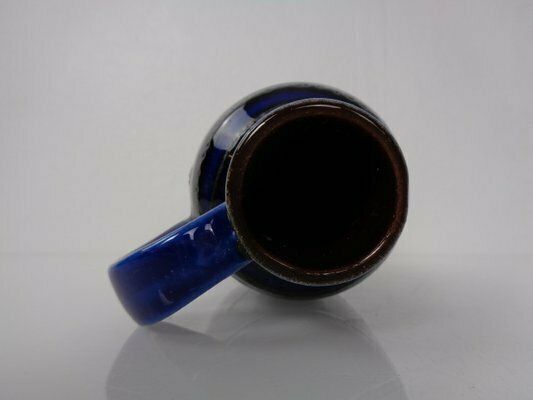 photo vinterior Blue & Black 1534 20 Ceramic Vase From Carstens Tönnieshof, Germany, 1970s