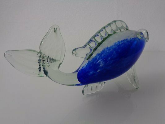 Italian Murano Glass Fish By Fratelli Toso, Italy, 1960s photo vintage