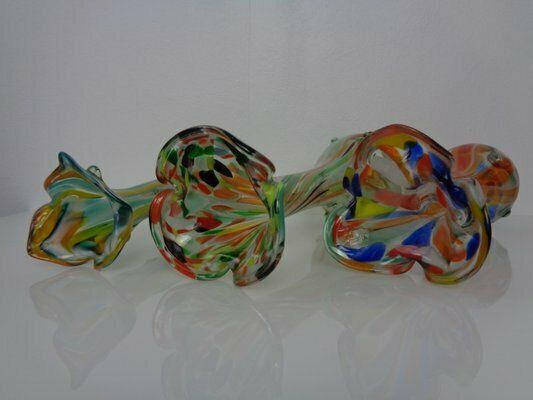 Large Murano Sommerso Glass Vases, 1960s, Set Of 3 photo vinterior
