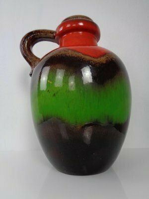 Large Glazed Pop Art Lava Ceramic 486 48 Vase From Scheurich, Germany, 1970s photo buy