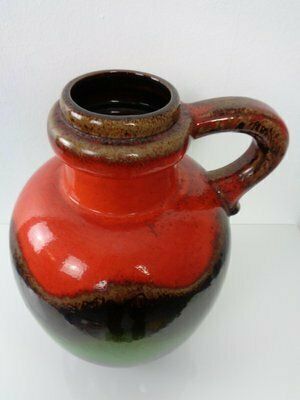 295.0 Large Glazed Pop Art Lava Ceramic 486 48 Vase From Scheurich, Germany, 1970s photo