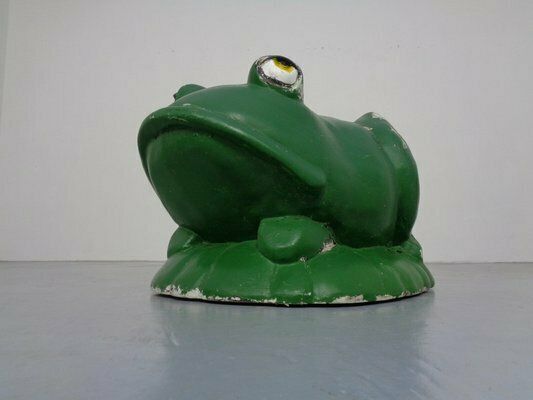 Large Fiberglass Garden Frog, 1960s