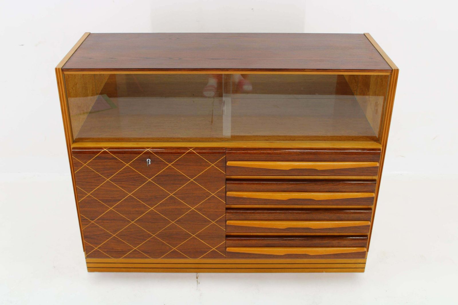 1960s Wooden Cabinet /Chest Of Drawers, Czechoslovakia photo furniture