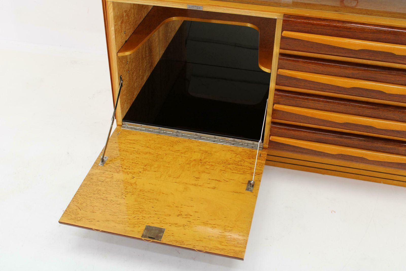 photo furniture 1960s Wooden Cabinet /Chest Of Drawers, Czechoslovakia