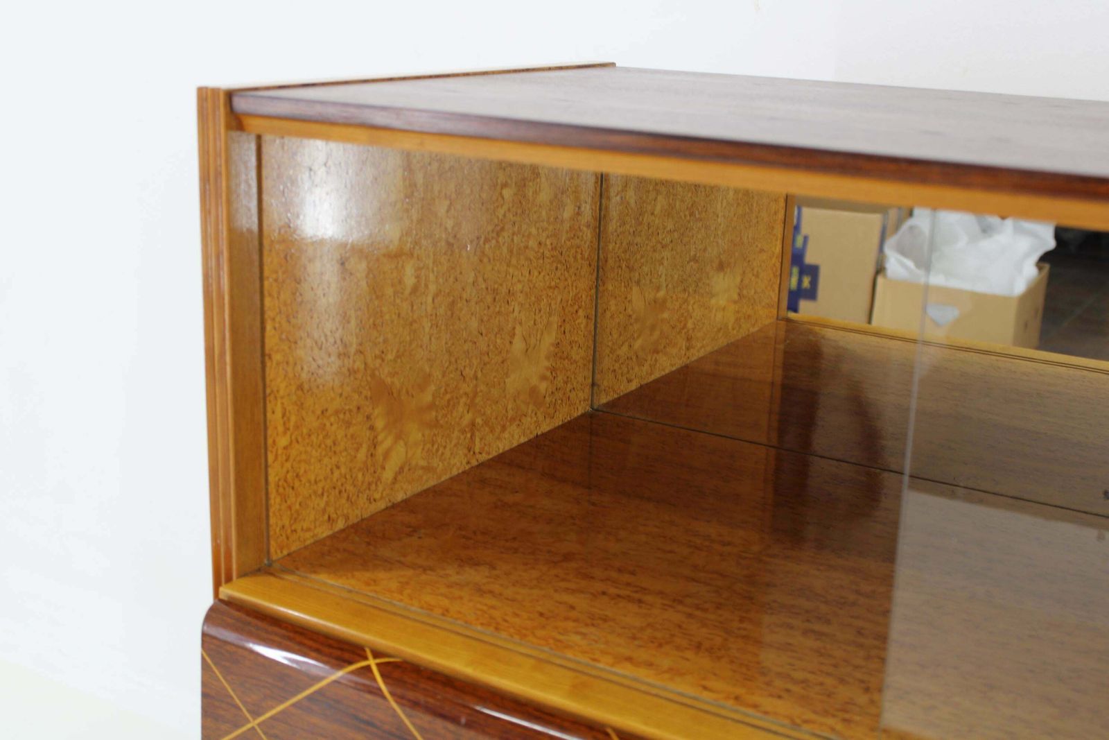 photo vintage 1960s Wooden Cabinet /Chest Of Drawers, Czechoslovakia