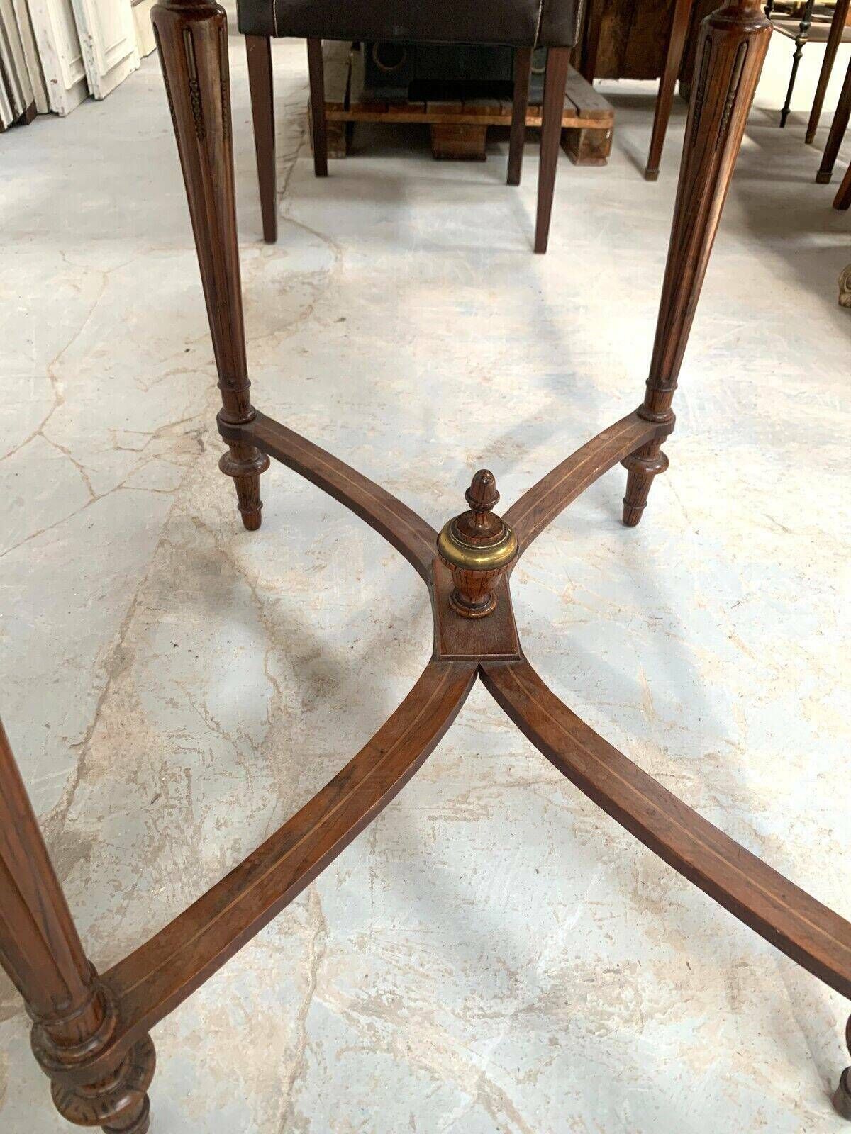 Napoleon III Style Desk Table With Marquetry Top, 20th Century photo for sale