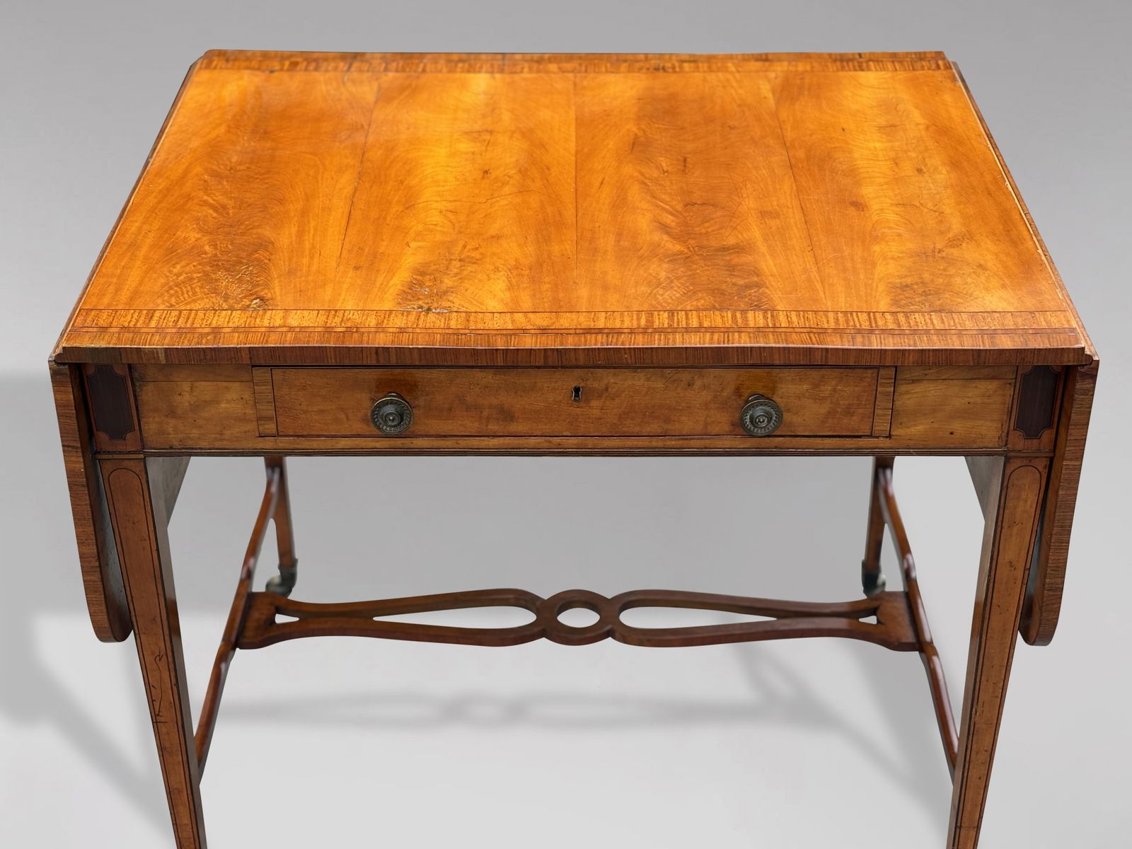 18th Century George III Sheraton Period Satinwood Table photo furniture
