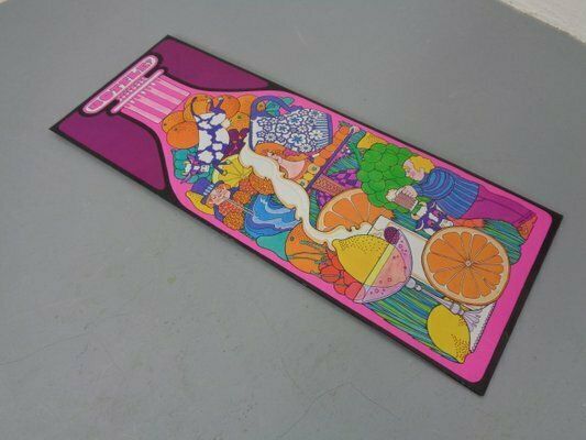 Psychedelic Jrm Tinprint Metal Picture By Ivan Ripley, 1960s photo buy