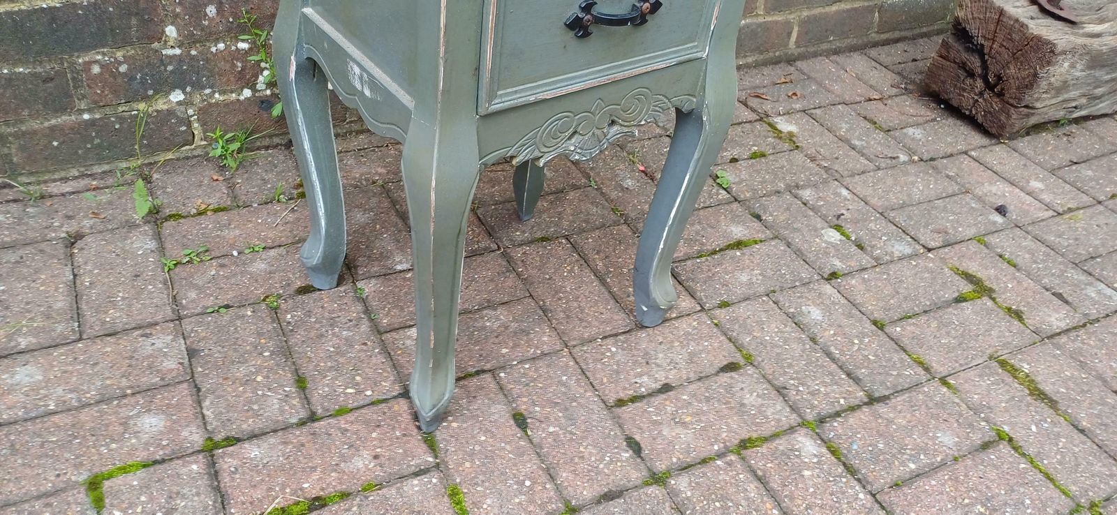 Quirky Painted Shabby Chic Bedside Cupboard With Jungle Wildlife Snake Tiger Monkey Decoupage photo 155.0