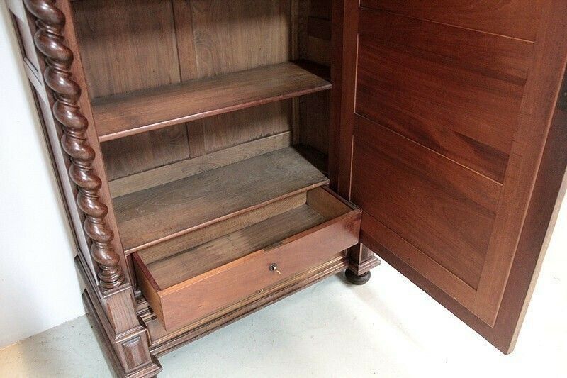 Wardrobe 1 Door Ice Oak Louis XIII Style photo buy