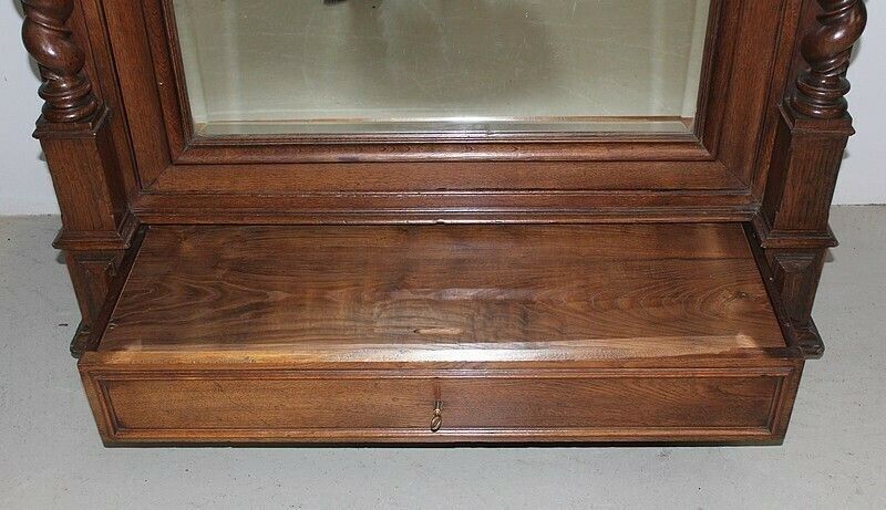 photo furniture Wardrobe 1 Door Ice Oak Louis XIII Style