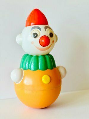 Roly Poly Clown Nevalyashka Tumbler Clown, 1960s photo for sale