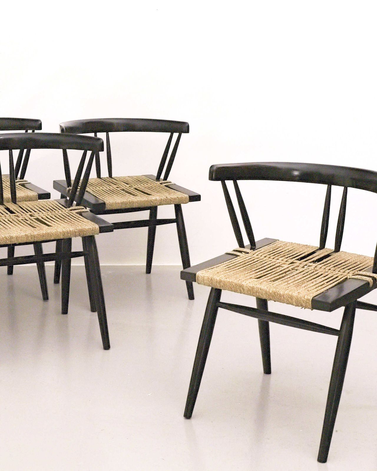 George Nakashima, Set Of Six ‘Ahmedabad’ Dining Chairs