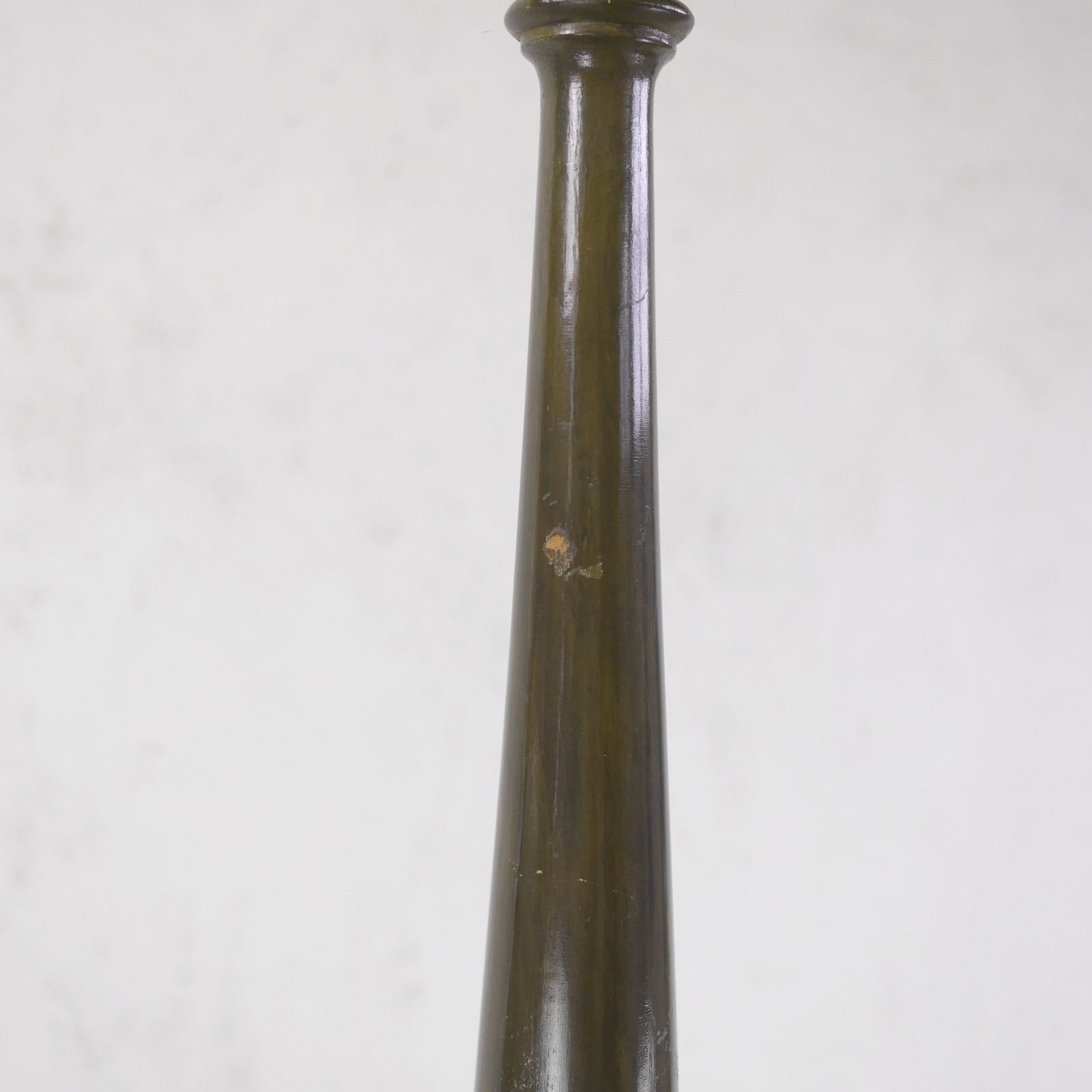 photo vintage Antique Early 20th Century Chinoiserie Carved Painted Wood Standard Lamp #102516