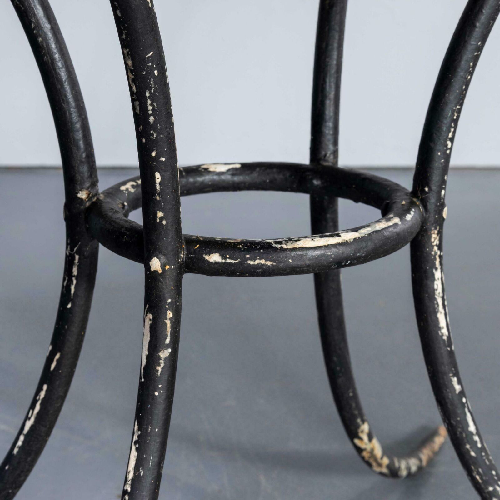 1940’s French Metal Rectangular Outdoor Dining Table – Splayed Base photo vinterior