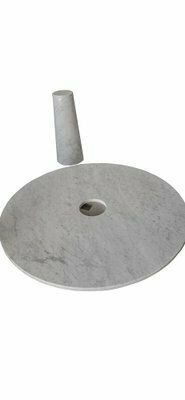 Round Dining Table In White Carrara Marble By Angelo Mangiarotti, 1970s photo Furniture