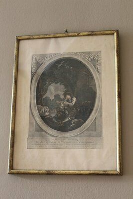 Dedicated To Marquise Madame De Montesquiou, 1800s, Prints, Set Of 2 photo vintage