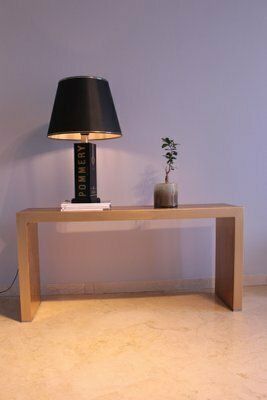 Hollywood Regency Champagne Pommery Table Lamp, France, 1970s photo for sale