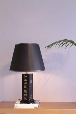 Hollywood Regency Champagne Pommery Table Lamp, France, 1970s photo vinterior
