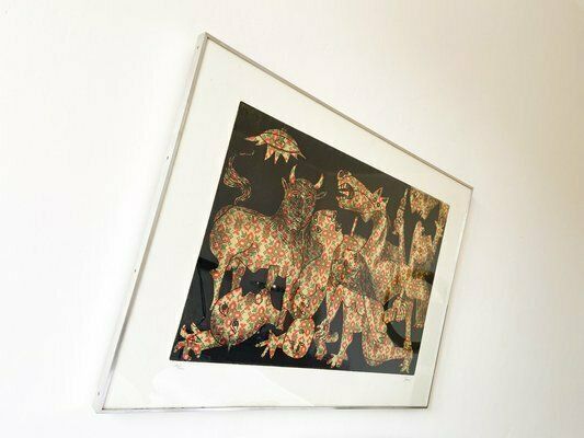 Enrico Baj, Guernica, 1960s, Aquatint, Framed photo for sale