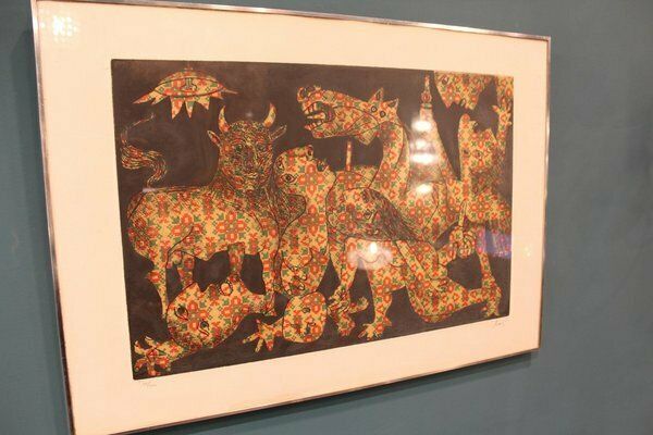 Enrico Baj, Guernica, 1960s, Aquatint, Framed photo 4588.0
