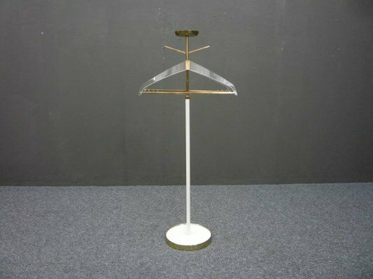 Coat Rack In Brass And Acrylic From Vereinigte Werkstätten Collection, 1950s photo furniture