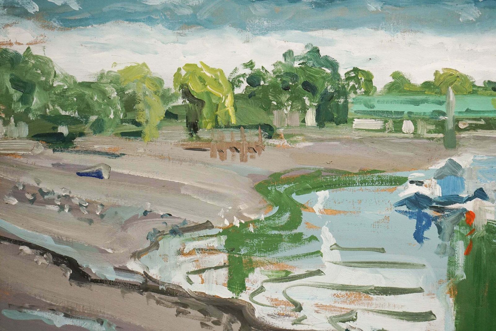 Kew Bridge – View Towards The Strand On The Green photo Kunst