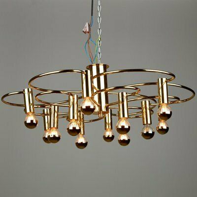 Brass Chandelier By Hans Wilfried Hegger For Cosack, 1970s photo furniture