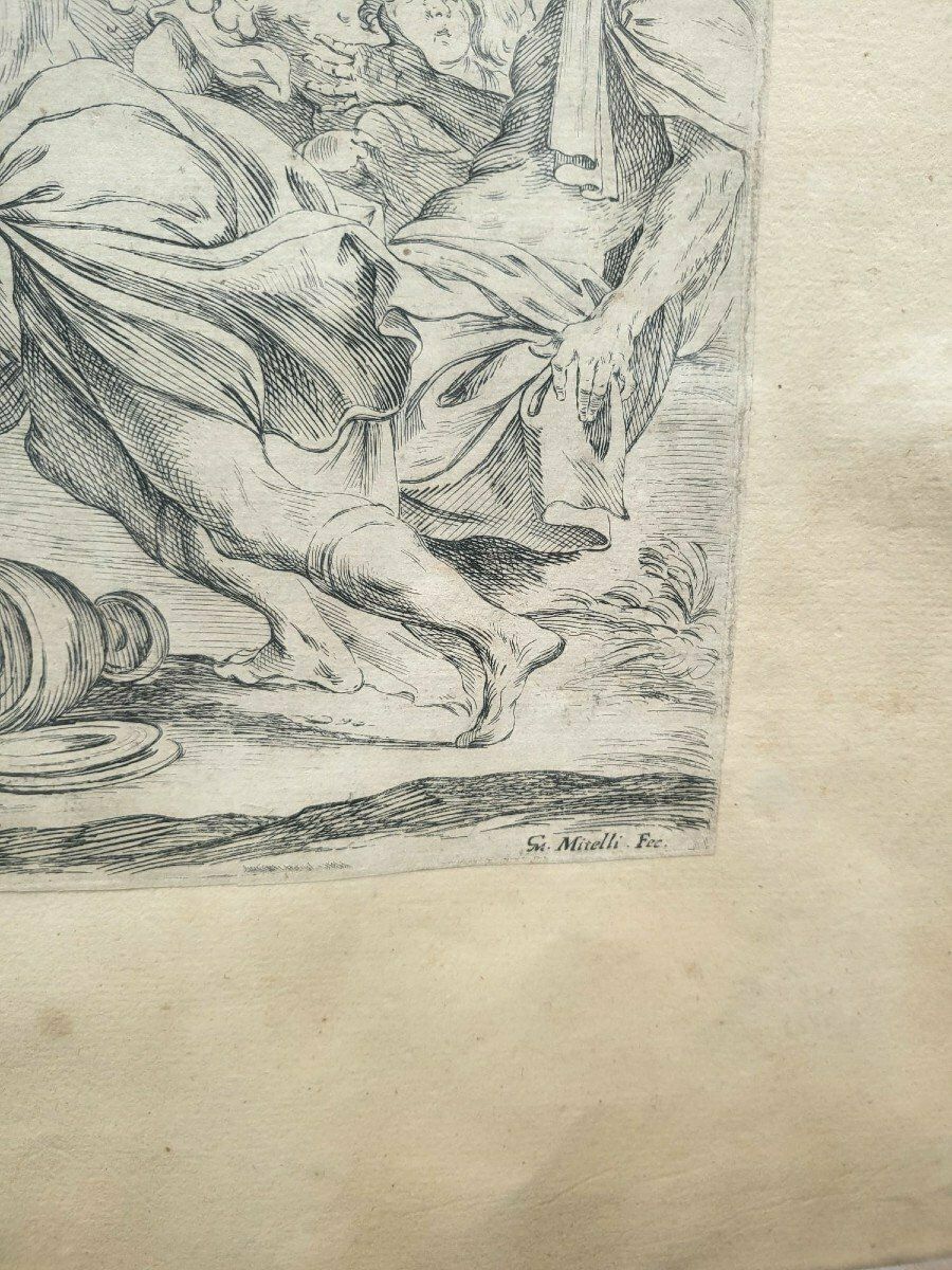 Aeneid After Mitelli And Caracci, Framed Engravings, 18th Century photo buy
