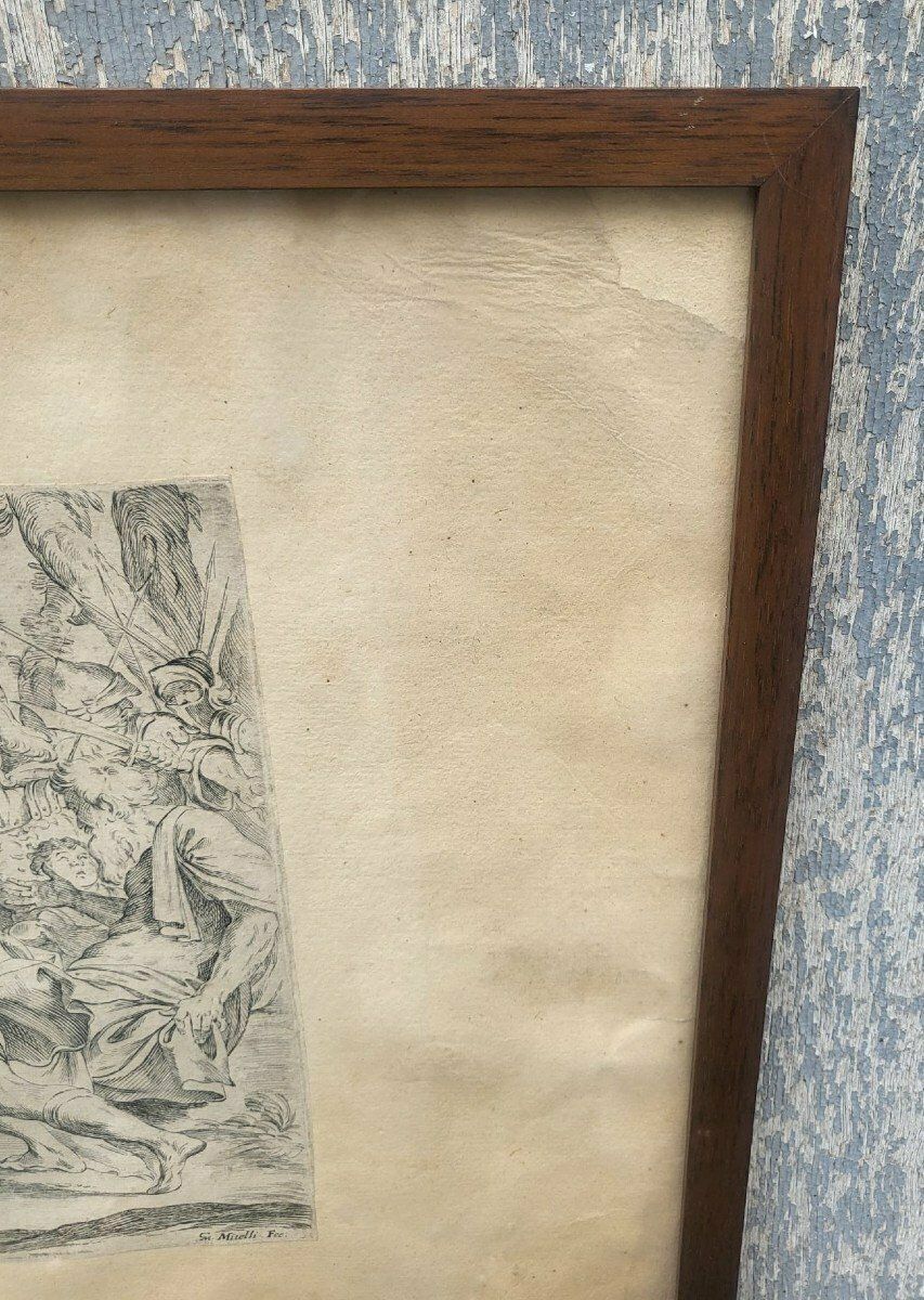 photo furniture Aeneid After Mitelli And Caracci, Framed Engravings, 18th Century
