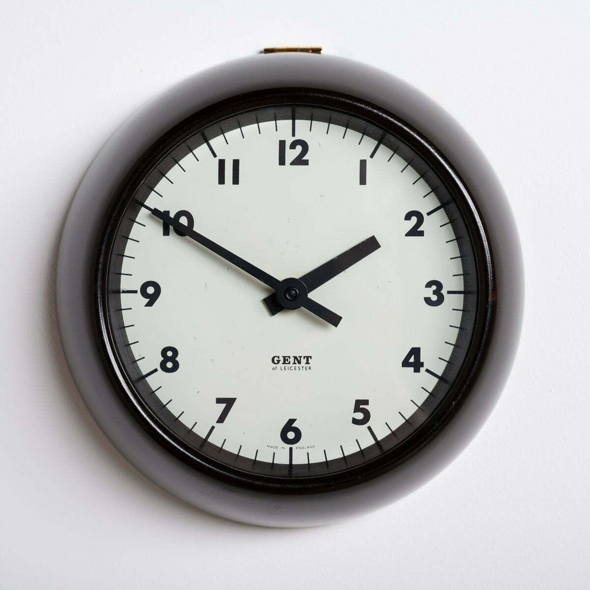 photo furniture Rare Extra Small Vintage Bakelite Wall Clock By Gent Of Leicester