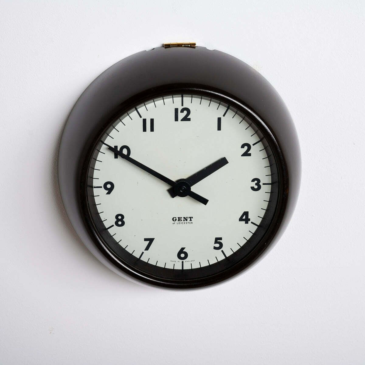 245.0 Rare Extra Small Vintage Bakelite Wall Clock By Gent Of Leicester photo