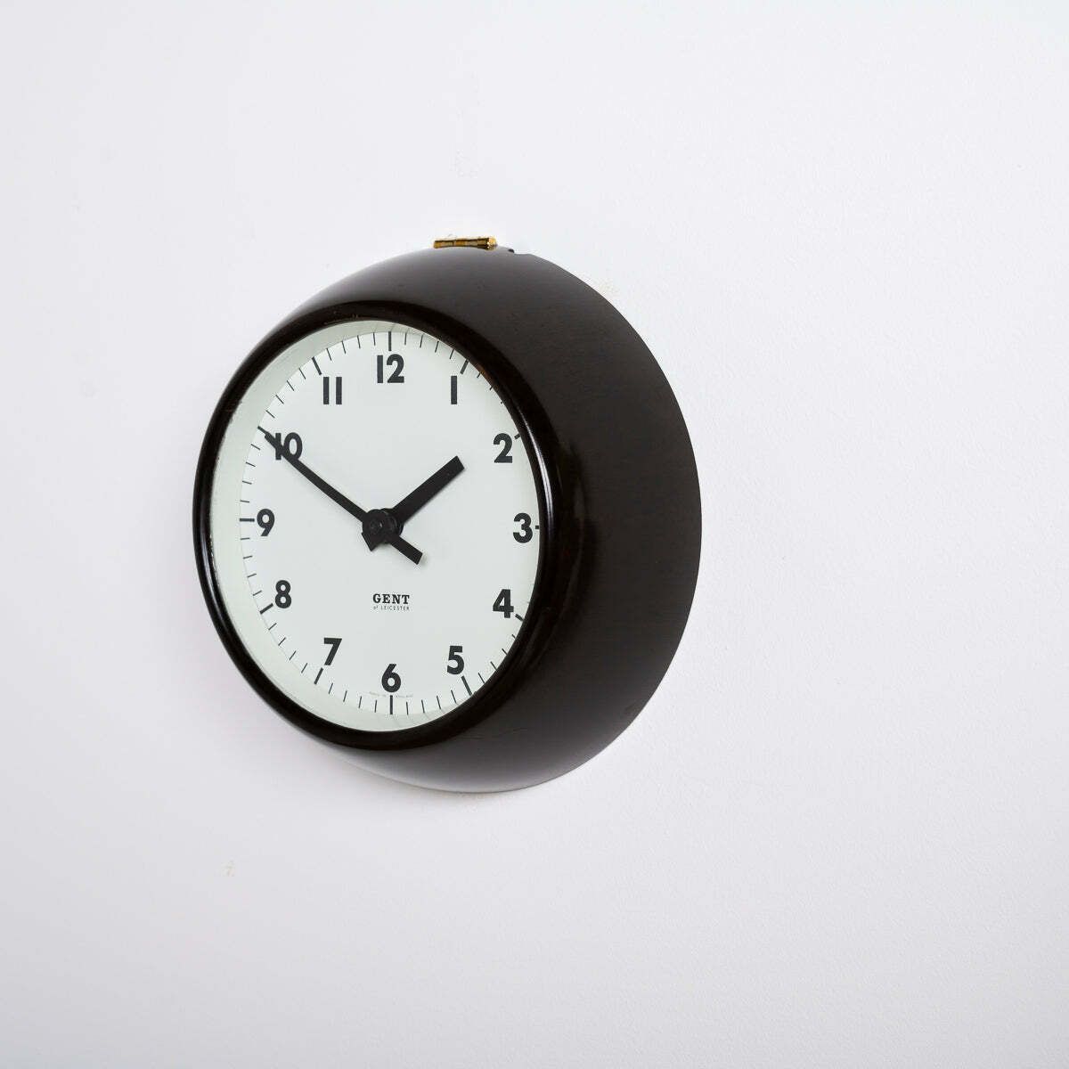 Rare Extra Small Vintage Bakelite Wall Clock By Gent Of Leicester   Ig221303m photo for sale