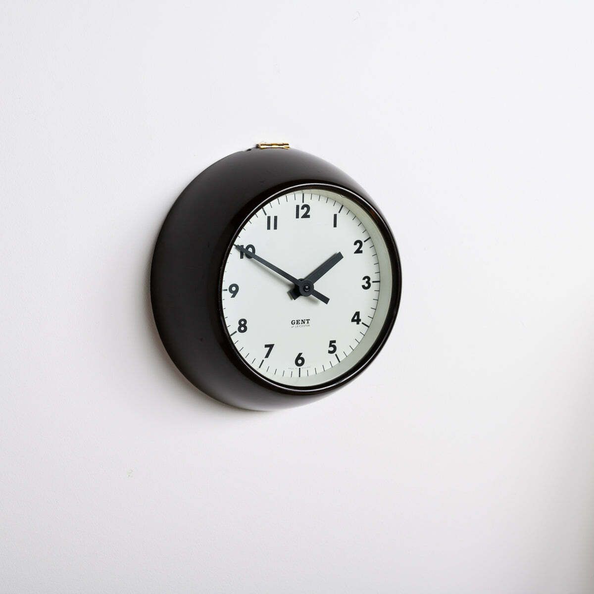 Rare Extra Small Vintage Bakelite Wall Clock By Gent Of Leicester   Ig221303m photo Home Decor