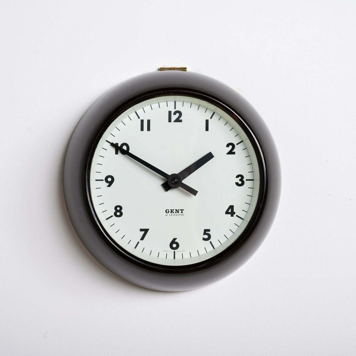 Rare Extra Small Vintage Bakelite Wall Clock By Gent Of Leicester   Ig221303m photo buy