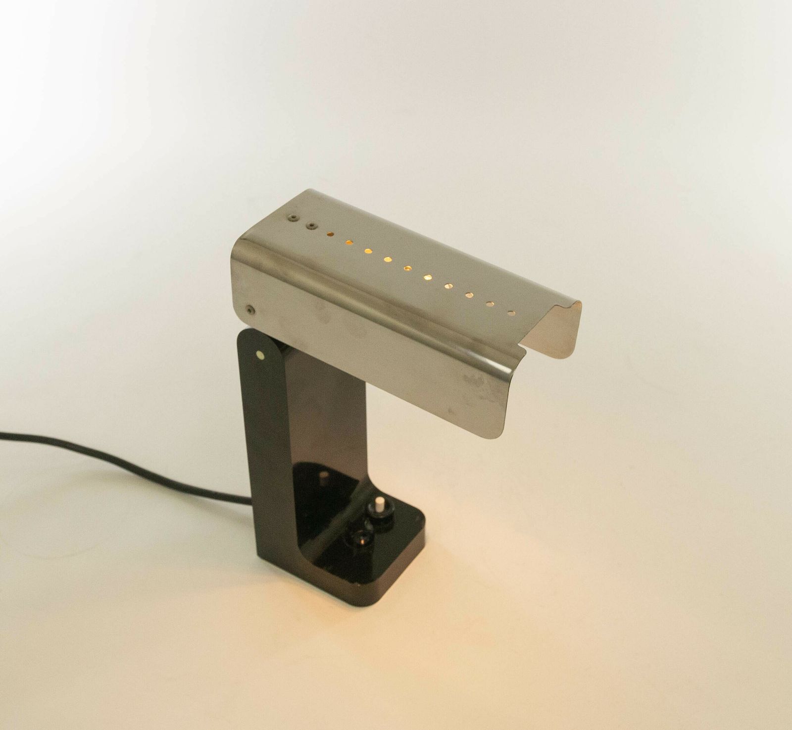 Black Vademecum Table Lamp By Joe Colombo For Kartell, 1960s